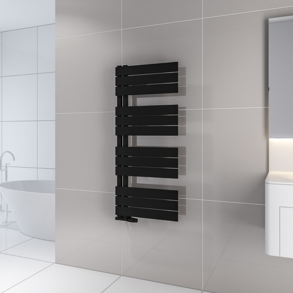 Mastika Design Handdoekradiator 50x115 cm Mat Zwart