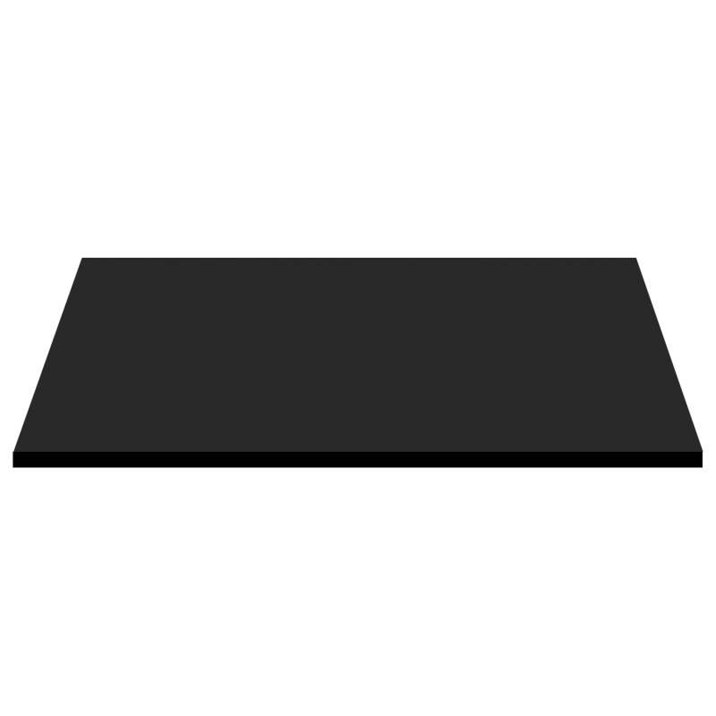 Blad lake wastafelblad 18 mm  80 cm Mat zwart 78x45