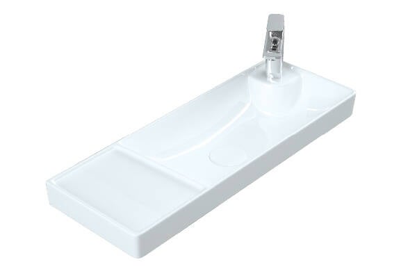 [10512009] Ventidue Keramische Wastafel 60 cm Hoogglans Wit